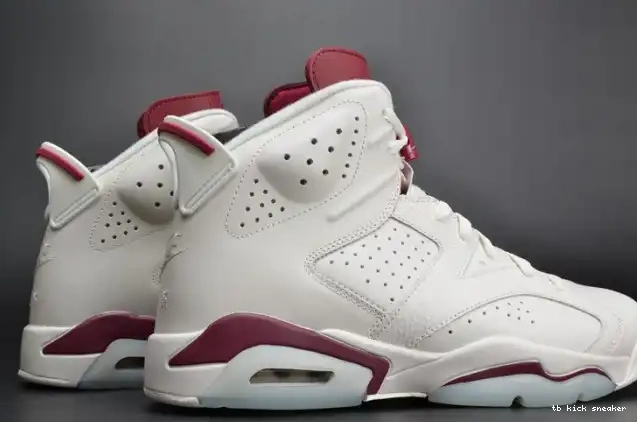 Rep TBK white 6 Air Maroon Retro Jordan 384664-116 0405